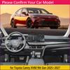 Car Dashboard Cover Pad for Toyota Camry XV80 9th Gen 2025~2027 2026 Liner Anti-Slip Mat Sunshade Dashmat Carpet Rug Accessories