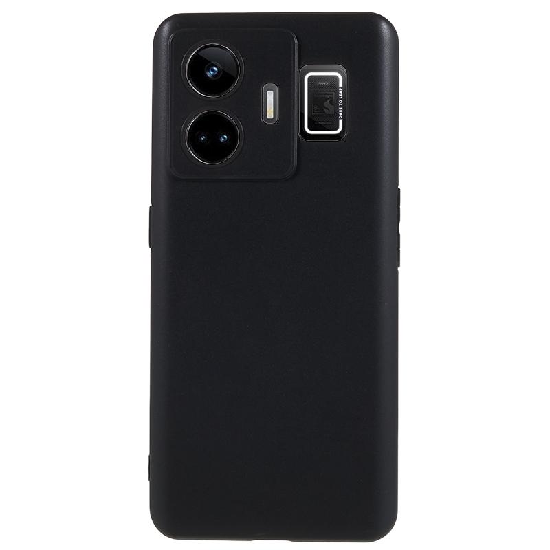 

For Realme GT Neo 5 5G/GT3 5G Glossy Finish TPU Case Anti-scratch Cell Phone Cover Black