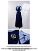 Vestito Primaverile a Finta Due Pezzi con Pizzo e Fiocco Dolce in Stile Coreano per Ragazze Energiche
