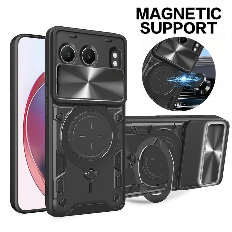 For OnePlus Nord 4 5G Case Camera Protect Ring Holder Armor Phone Case for One Plus Nord4 1+Nord 4 2024 CPH2663 6.74" Back Cover
