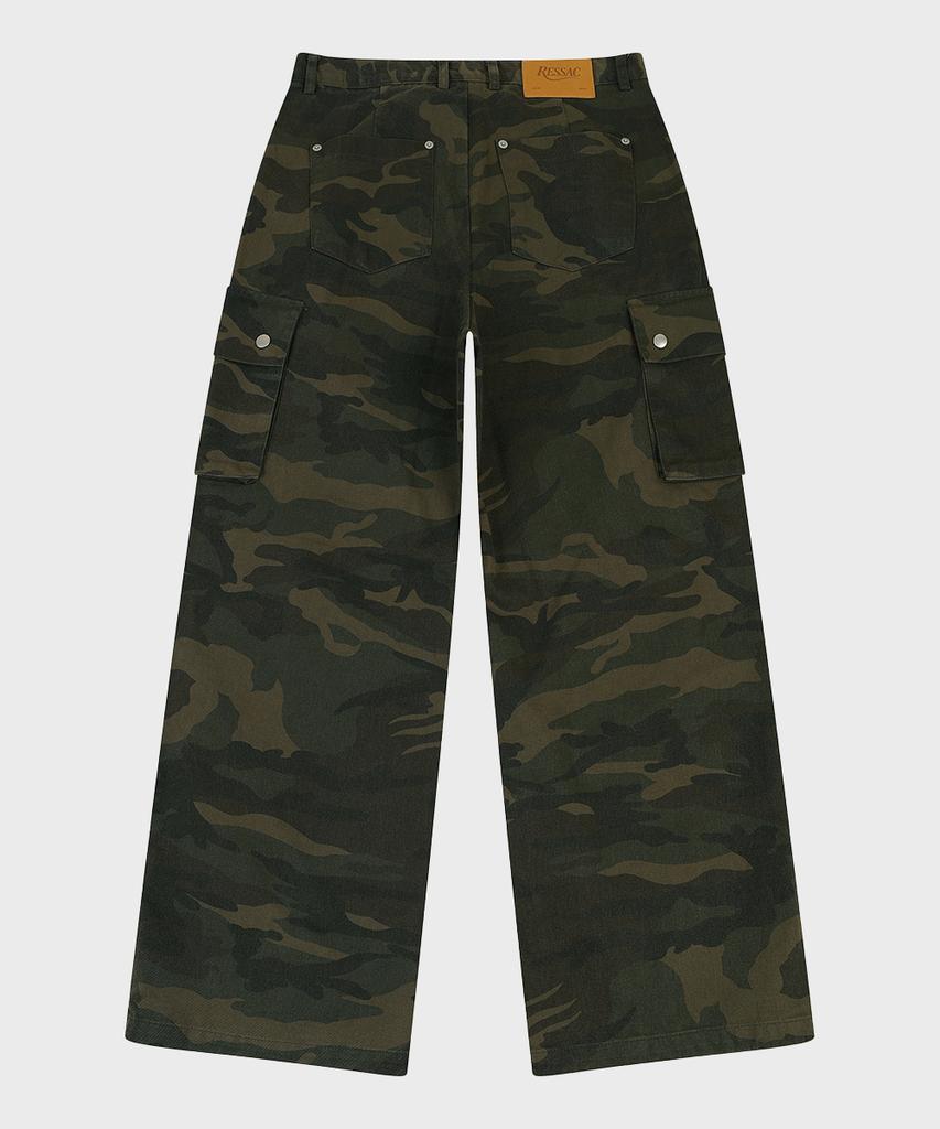 RESSAC Nomad Camo Parachute Cargo Pants Khaki