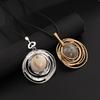 New necklace European and American retro large round premium sweater chain women's long necklace