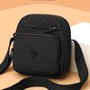 Borsa a tracolla da donna in nylon con tasche multiple