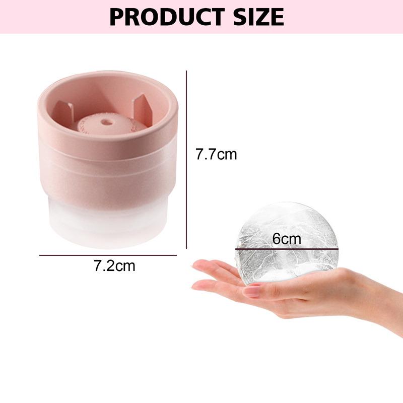 Silicone Sphere Ice Cube Mold Kitchen Stackable Slow Melting Diy Ice Ball Round Jelly Making Mould For Cocktail Whiskey Drink