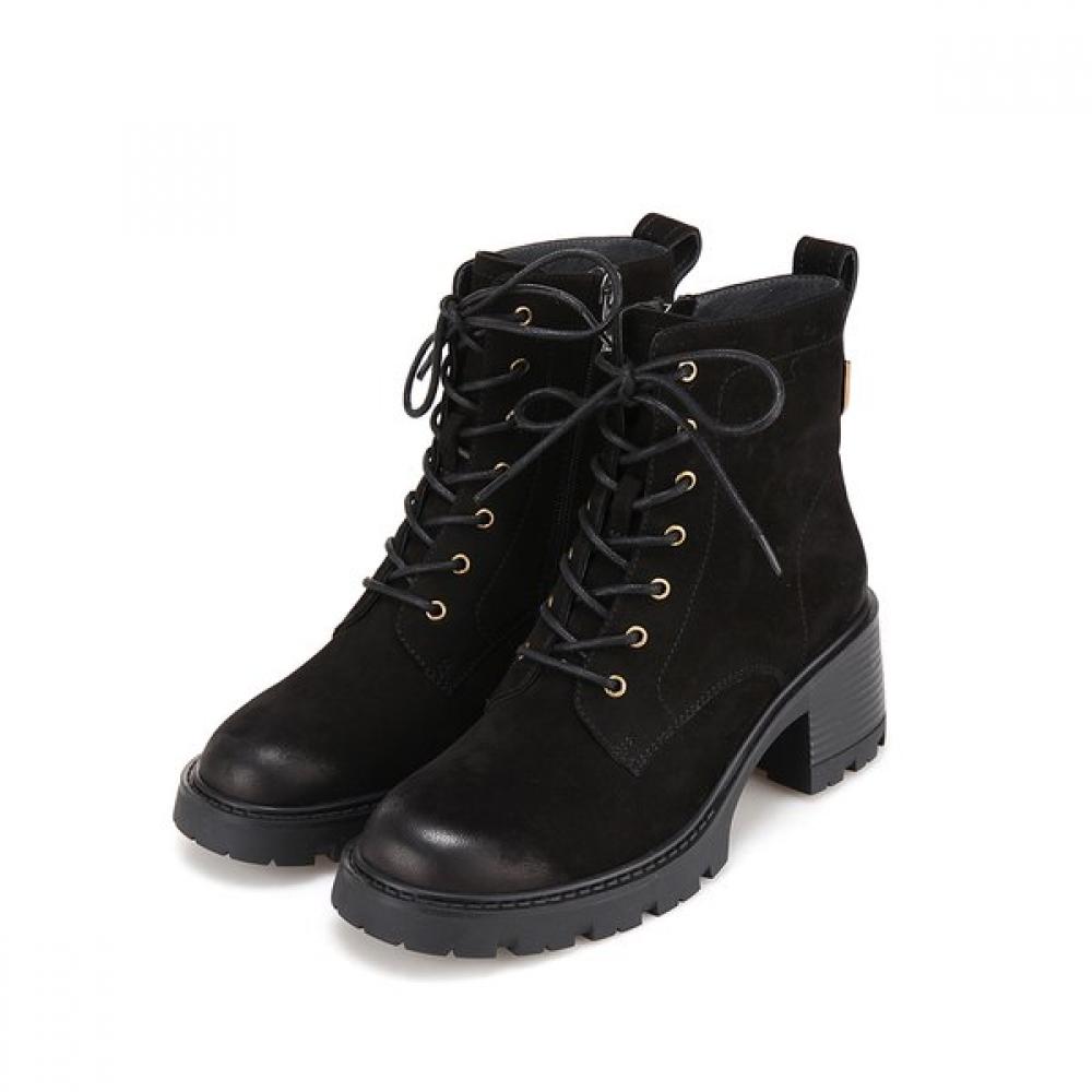 Barbara Leather Basic Walker Boots Bbh864bk 250mm