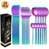 Portugal Stainless Steel 30-Piece Cutlery Set: Western Steak Knife, Fork, Spoon in Gift Box