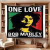 Bob Marley Reggae One Love Reggae Decorative Wall-Hanging Tapestry, Home Ornament for Living Room,Dorm and Fan Parties,Multi-style,celebrities,cartoon