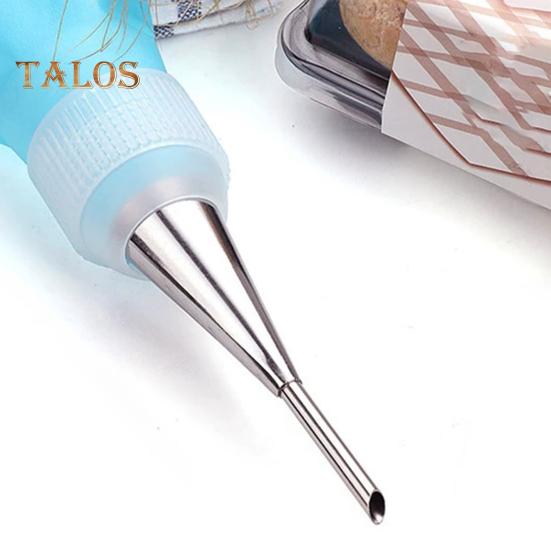1 Set Puff Piping Bag Nozzles Detachable Anti-deformed Eco-friendly Fashion Manual Decorating Puff Piping Bag Nozzles for Kitchen