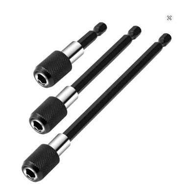 Magnetic Extension Chuck Adapter 1/4 Inch Hex Shank Quick Release Bar Socket Screwdriver Bit Holder Set for Screws Nuts
