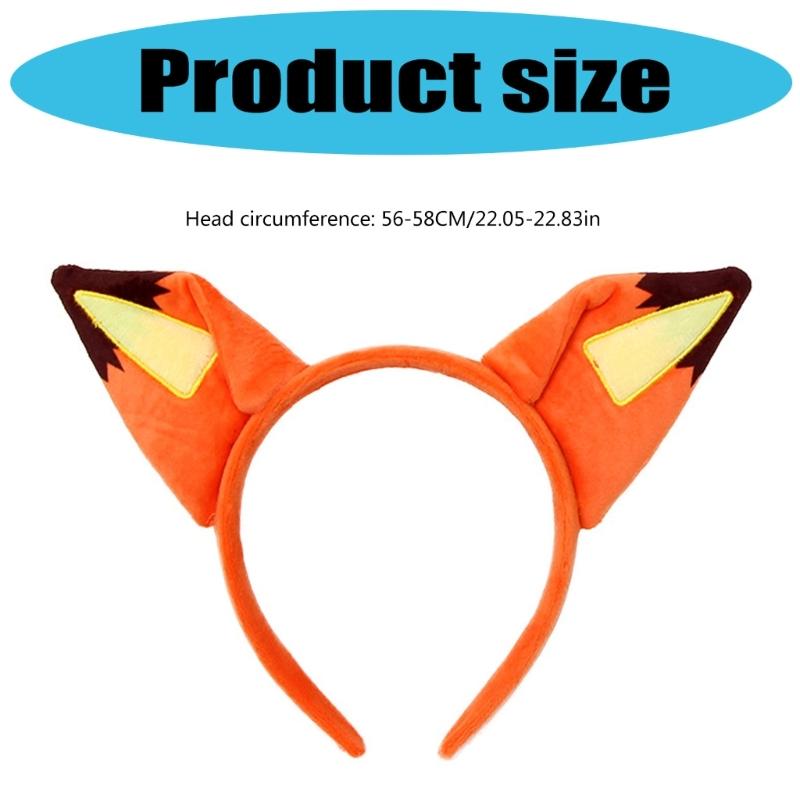 Adjustable Foxes Ear Hair Accessory Soft Elastic Headband Hair Decoration For Cosplay Enthusiasts Family Costume Fun