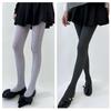 Women Vintage Twist Striped Pattern Jacquard Tights Winter Fall Opaque Pantyhose Stockings Slimming Leggings Hosiery