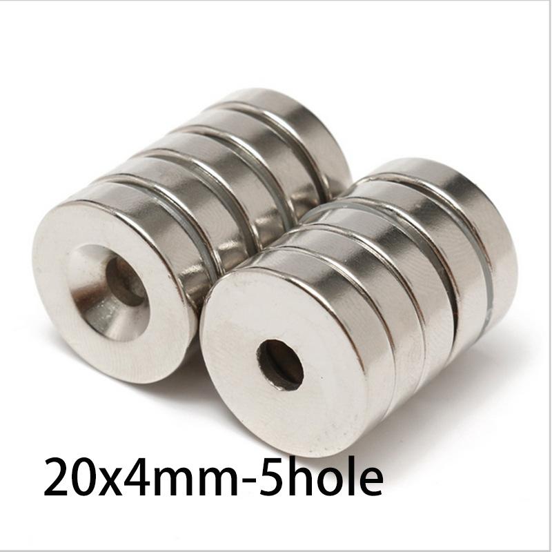 

10pcs 20mm x 4-5mm Countersunk Ring Magnets with Hole - Magnets for Industrial Fixings & DIY