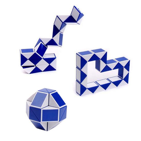 Children Snake Shape 3D Magic Cubes Twist Puzzle Game Brain Teaser Toy Gift
