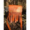 Messenger aus Leder im Vintage-Look, Satchel im Steampunk-Stil, stilvolle braune Ledertasche für ihn, Umhängetasche aus Leder für das iPad, Leder-Manbag
