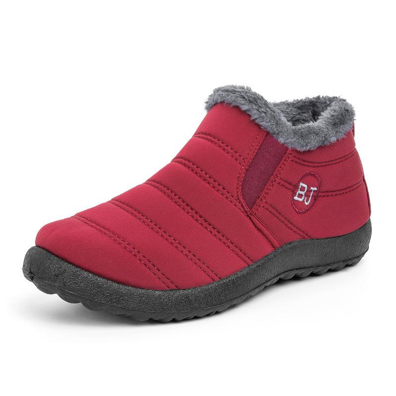 Fashion Winter Boots for Women Waterproof Snow Boots Botines Mujer 2024 New Slip On Plus Size Women Shoes Flat Couple Short Plush Shoes