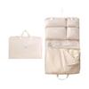 7in1 Travel Hanging Bag, Beige, Waterproof, Large Capacity, Compression Function, Detachable, Foldable, Space Saving, Changing Clothes, Accessories,