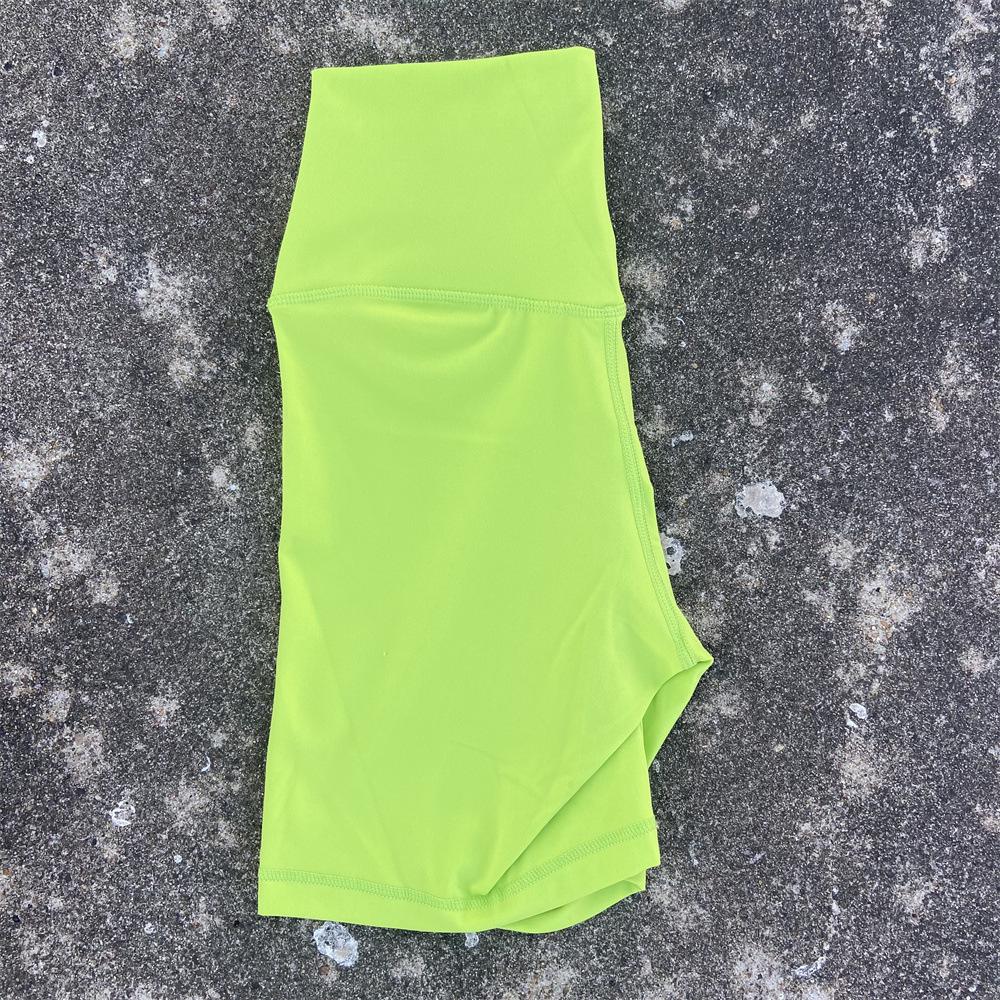 Women's High-Waist Double-Sided Brushed Cycling Yoga Shorts | Breathable, High Elastic, Anti-Exposure 4-Point Design