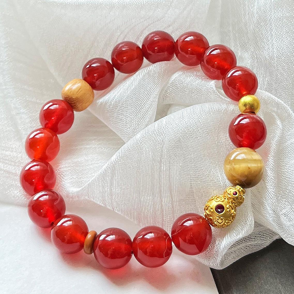 7A10Mm High Quality Ice-Permeable And Hydrating Natural Chalcedony Agate Bracelet Bracelet.