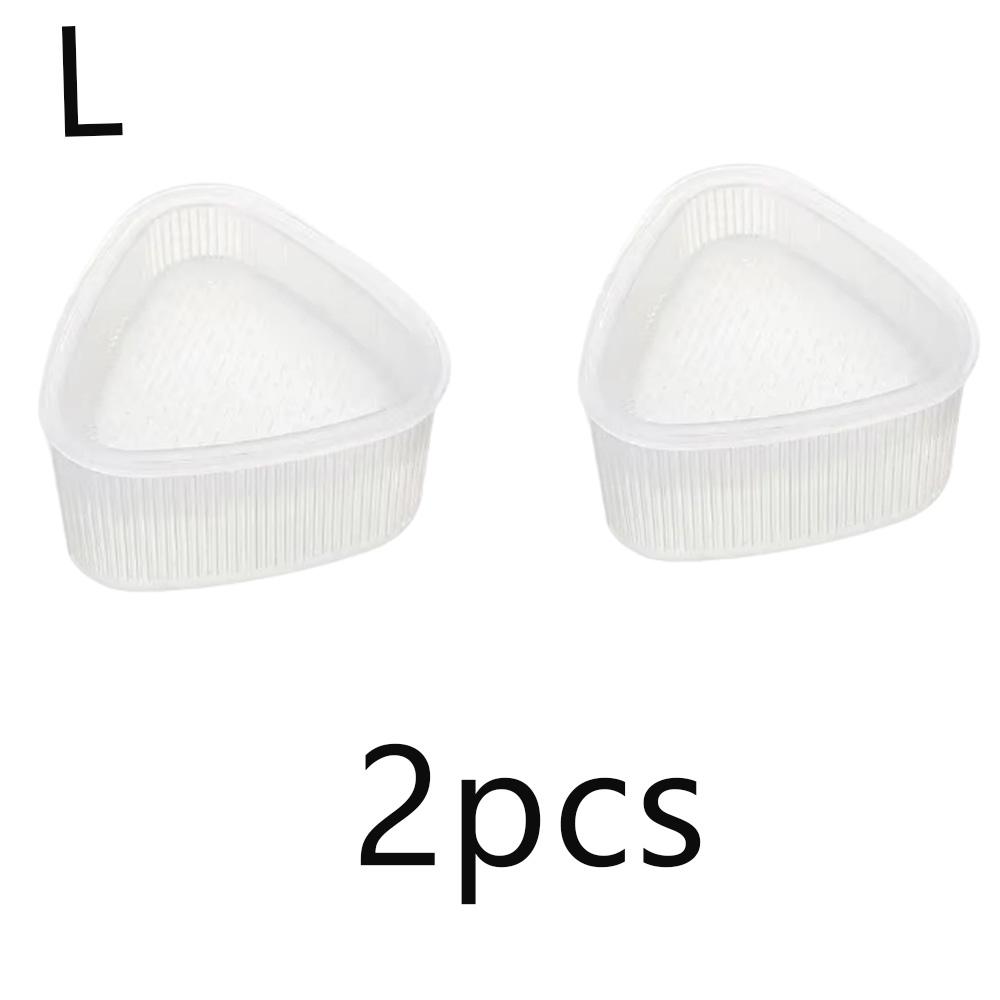 2pcs M/L Kitchen Accessories Sushi Mould Children Transparent Triangle Mould Food Press Machine Bento Rice Vegetable Roll Mould