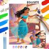 Princess Jasmine Painting By Numbers Kit Hand Painting Home Decor
