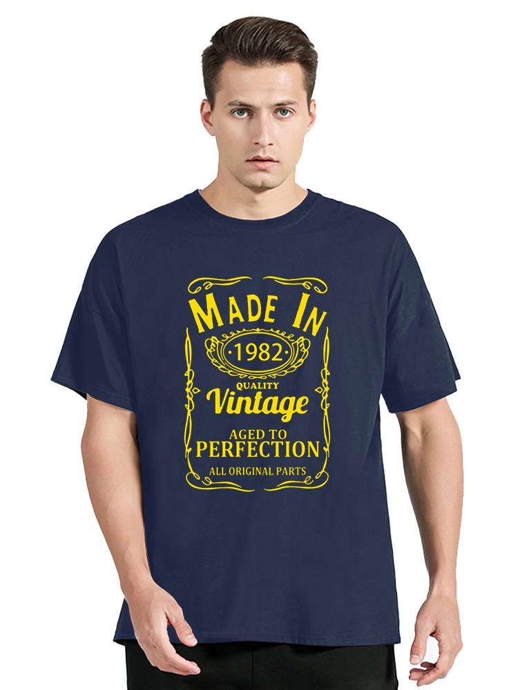 Funny Made In 1982 Limited Edition Classic T Shirt Summer Graphic Cotton Tshirt Streetwear Birthday Gifts Tshirt Men S