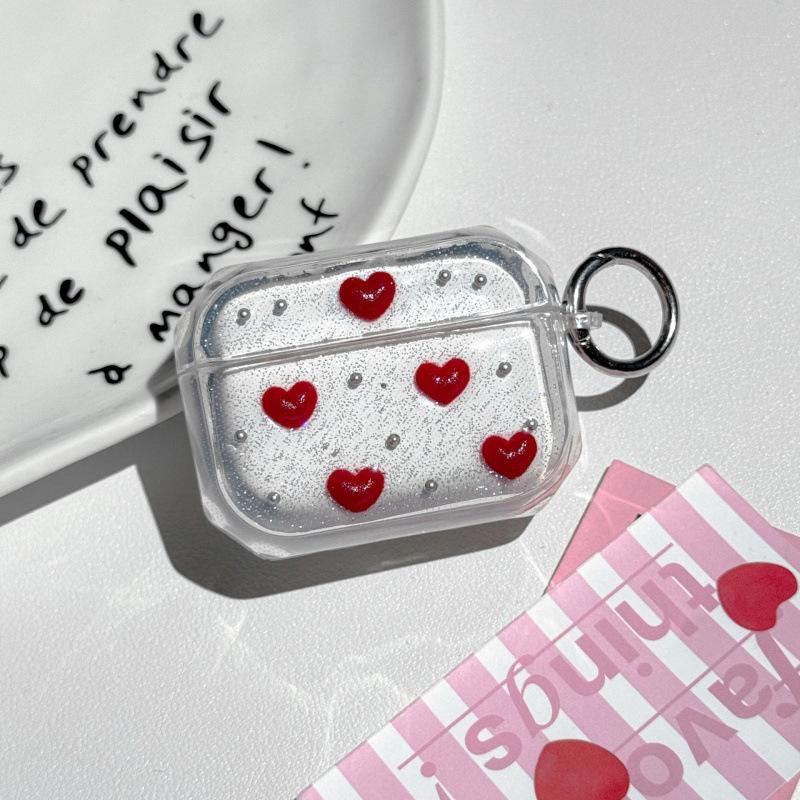 The New Epoxy Tulip Is Suitable for AirPodsPro1 Earphone Case, Universal Photo Frame, Love Apple 1st Generation Soft Case.