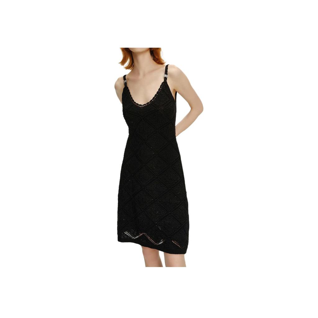 Karl Lagerfeld Elegant Simple A-Line Dress Women dresses Black 241L1336