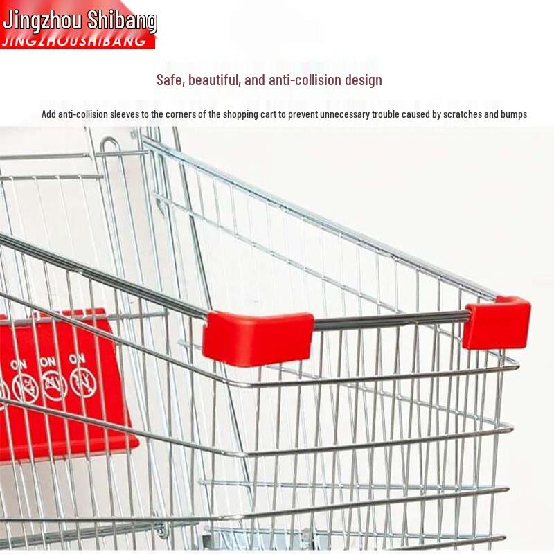 JINGZHOUSHIBANG Galvanized Utility Shopping Cart