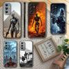 T-Terminator Robot Phone Case For Samsung S 25,24,23,22,30,21,10,9,Ultra,Plus,Lite,FE,4,5 G Soft Black Case