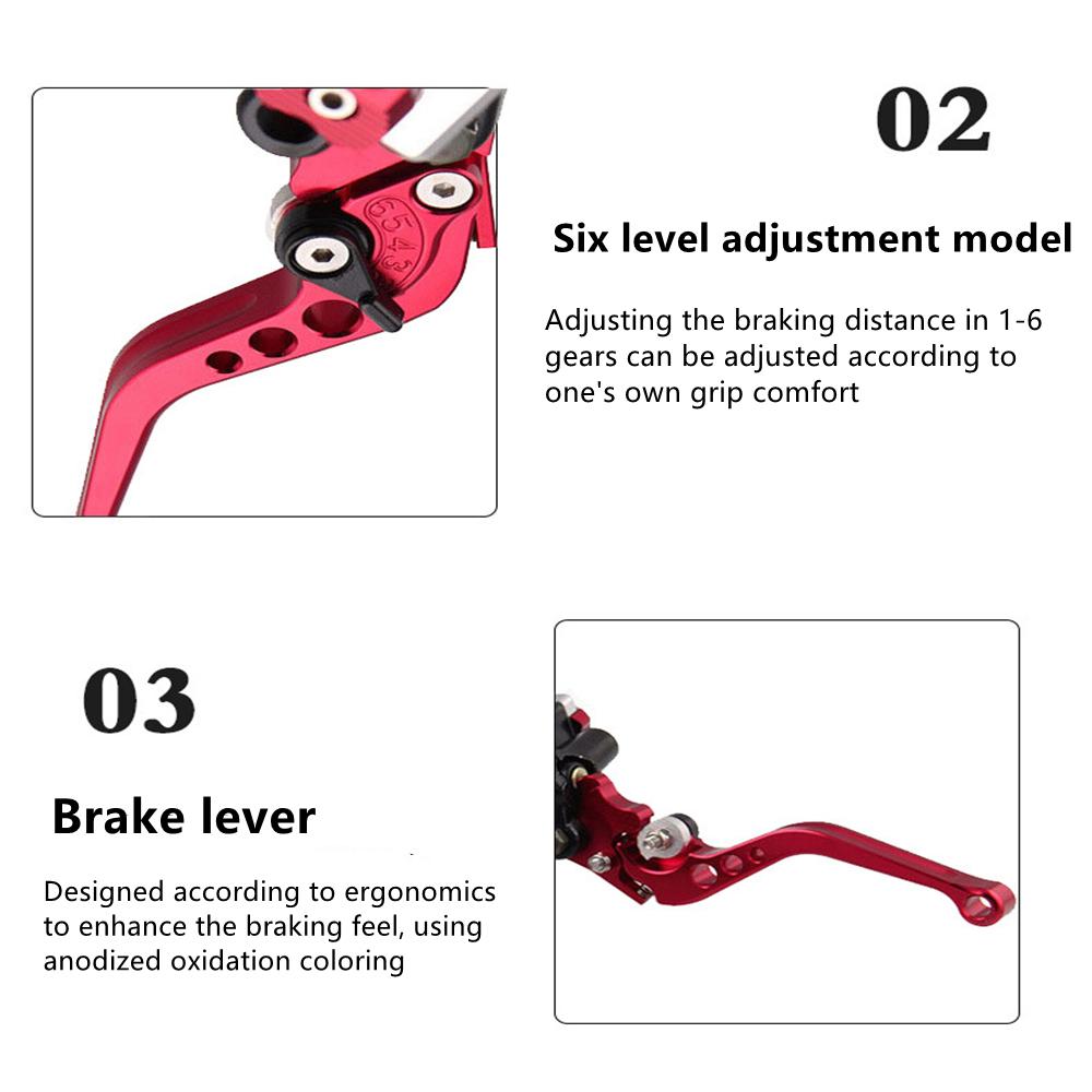 22mm Universal Motorcycle Brake Clutch Levers Hydraulic Front Brake Pump Accessories Lever Motocross Motorcycle Brake Handle