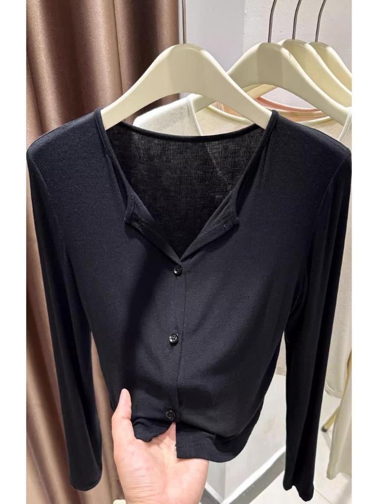 Ice Silk Modal Women's Sun Protection Cardigan – Summer Long Sleeve Shawl