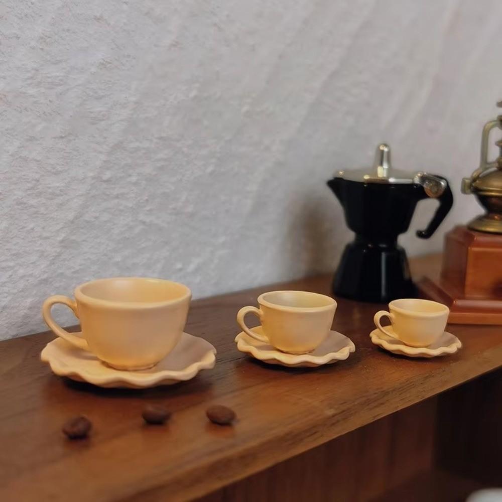 Nordic Style Mini Cup Drinks Model Toys Miniature Dollhouse Doll Accessories Coffee Mug Dish Set