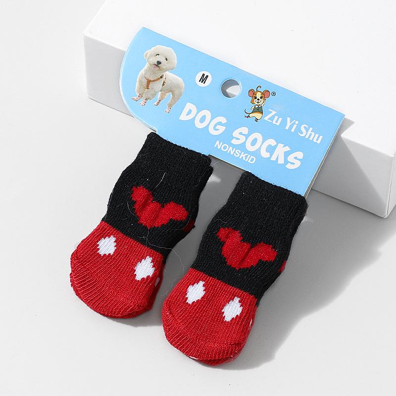 High-Quality Non-Slip Pet Socks for Small Dogs - Cotton Booties for Poodles & Teddies