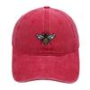Bee baseball cap cartoon cute embroidery cap European and American retro washed old men's and women's casual hat