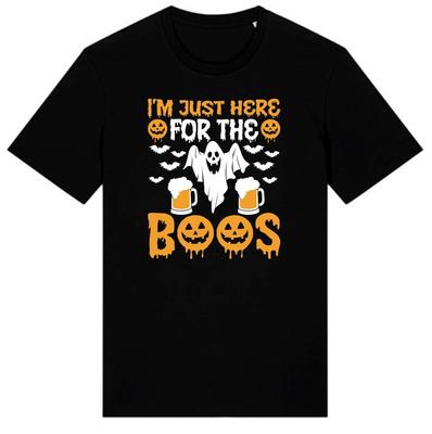 I'm Just Here for The Boos Tee,Halloween Shirt,Spooky graphic,Splattered Gift