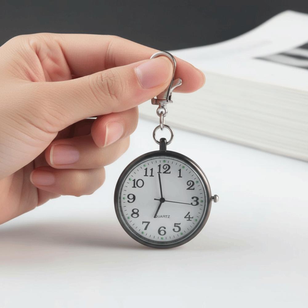 Easy Reading Key Chain Fob Clock Big Numbers Student Exam Timer Elderly People