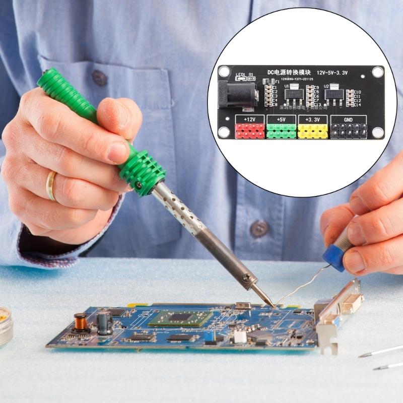 Multi Output Power Supply Module 12V to 3.3V 5V 12V Conversion Multi Electricity Conversion Low Power Module Replacement