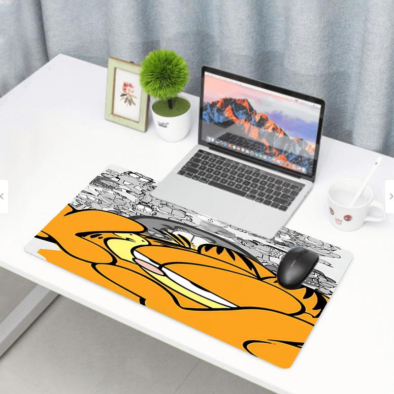 Garfield Print Mouse Pad, Anti‑Slip Desktop keyboard Mat, for PC Laptop Gaming Working Daily Use, Cool Festival Surprise Gift