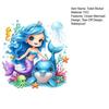 Toilet Sticker, Traceless Tear-Off Design Waterproof PVC Decal, Self-Adhesive Ocean Mermaid Pattern Bathroom Sticker with Dolphins Jellyfish Seahorses