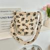 Bolso Cruzado Cubo de Lana de Cordero Sintética para Mujer, Bolsos de Hombro Vintage a Cuadros Florales para Señora, Bolsos de Mano Suaves de Felpa de Gran Capacidad para Mujer