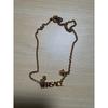 Used Logo Necklace Gold Color