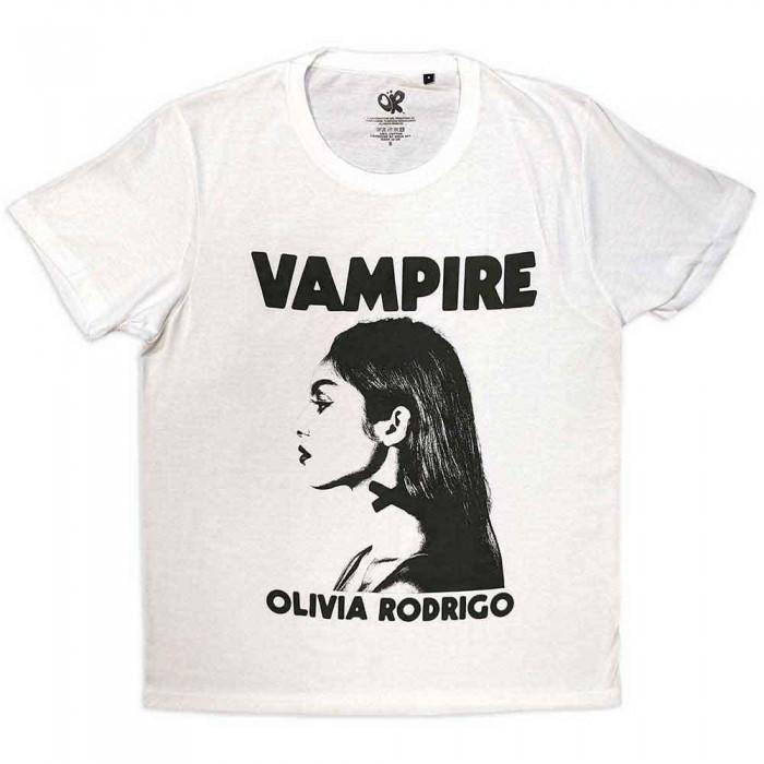 Camiseta unissex adulta vampiro Olivia Rodrigo L branco