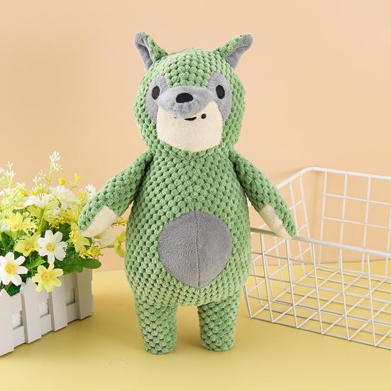 Duck Squeaky Dog Toy Animal Shape Plush Puppy Teeth Grinding Toy Emotional Comfort Soft Dental Cleaning Toy