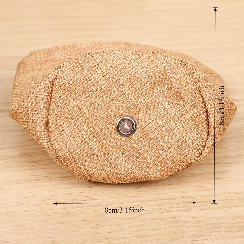 Burlap Drawstring Plant Pot Cover – Rustic Succulent Planter Bag for Indoor Decor & Gift Packaging