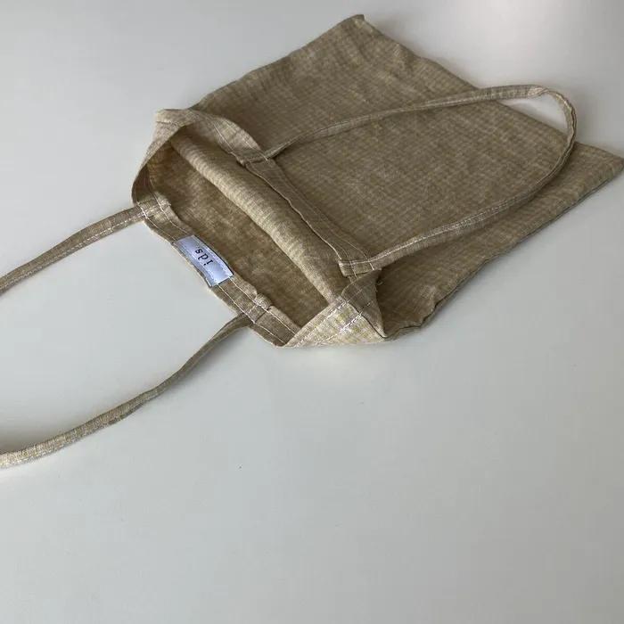Mustard Linen Mini Bag