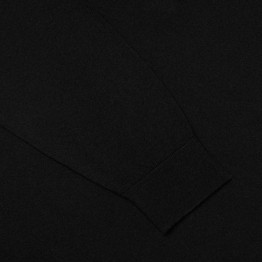VERNO 25Ss Cashtouch Long Sleeve Polo Knit Black