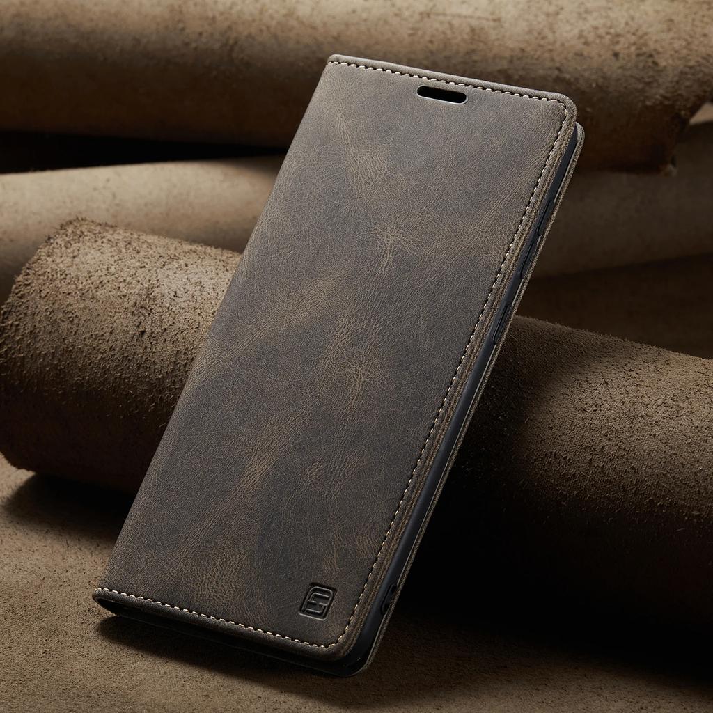 Lyxigt magnetiskt flip plånboksfodral i läder för Samsung Galaxy S23 S22 Utlra S20 Fe S10 S9 S8 Plus Note 10 20 A14 A24