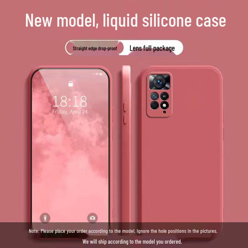 Redmi Note 11E Pro Liquid Silicone Anti-Drop Solid Color Case