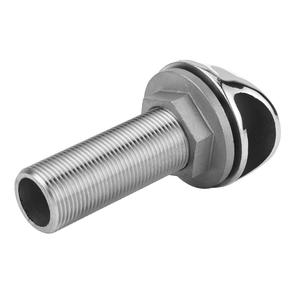 1in Dia Straight Marine Hose Barb Fitting Drain Pipe Thru Hull Connector for
