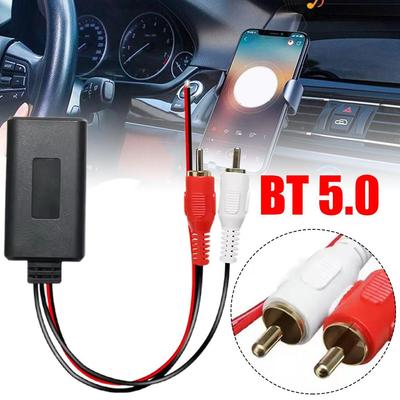 Car Universal Wireless Bluetooth Audio Cable Module Music Adapter Cable Stereo 2RCA Wireless Adapters For 5-12V Z9T5